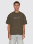 Thrills Paradise Built Oversize Crop Tee - Olive Knight