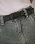 Rusty Flip Daddy Elastic Webbing Belt - Black