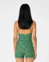 Rusty Emma Cut Out Skimmer Tank - Tonal Green Sripe