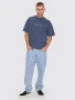 Thrills Primitive Thrills Oversize Box Crop Tee - Heritage Navy