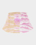 Santa Cruz Strange Check Dot Reversible Bucket Hat - Olive Stone Tie Dye OSFM