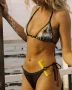 Rusty La Cabana Contrast Tri Bikini Top -  Java