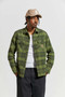 Brixton Bowery Heavy Weight Flannel - Cypress Green/Black