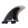 FCS II Reactor Large Charcoal/Black Tri Fins