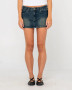 Rusty Norty Low Rise Denim Micro Mini Skirt - Dark n Dirty