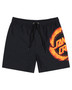 Santa Cruz Boys Flame Ringed Dot Boardshort - Black