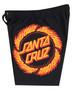 Santa Cruz Boys Flame Ringed Dot Boardshort - Black