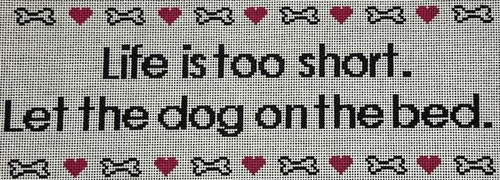 Dog on Bed