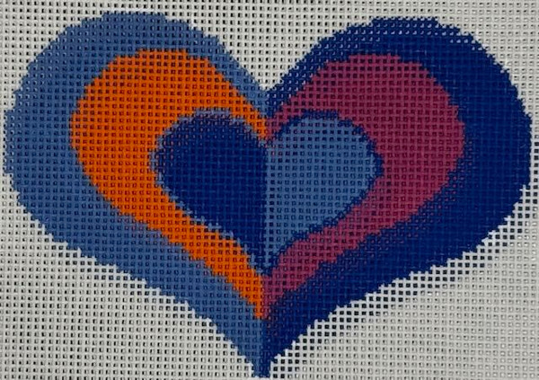 Blk, Orange Heart