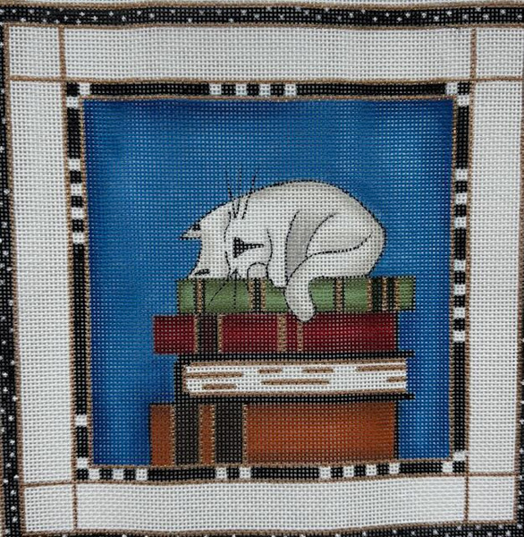 Cat on Books