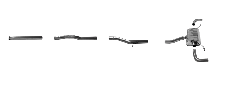 Bastuck Sport Catback Exhaust, Volvo S60/V60 T5/T6