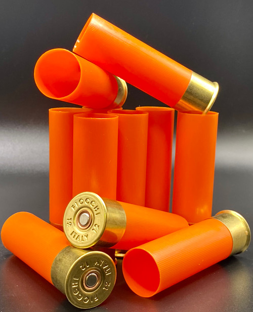 12 Gauge Fiocchi 2.75" 16mm Orange Primed 100 Hulls - Veteran Owned & Operated - FREE SHIPPING on ORDERS OVER $200!