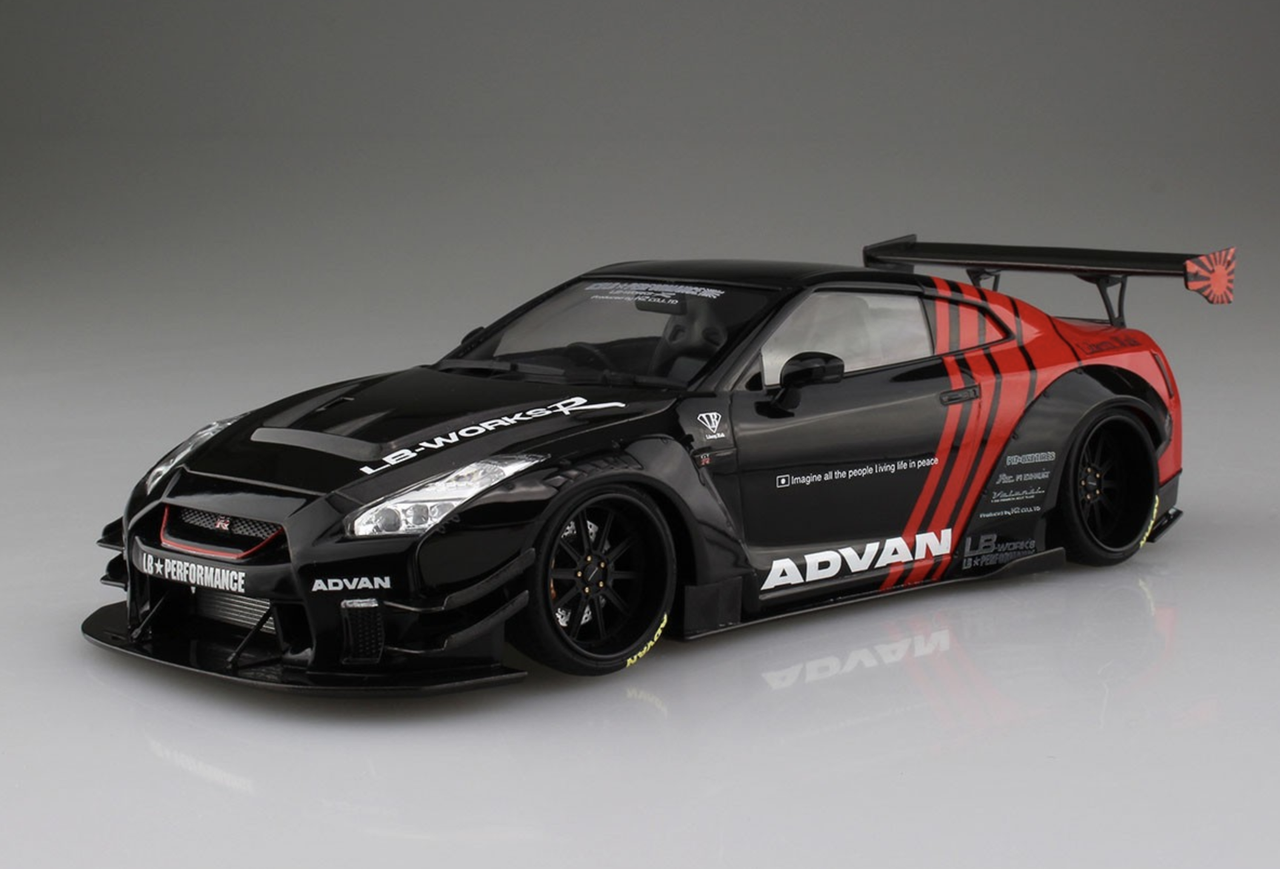 Aoshima - 1/24 Liberty Walk (LB Works) Nissan GT-R R35 Ver. 2.2 - Hobby ...