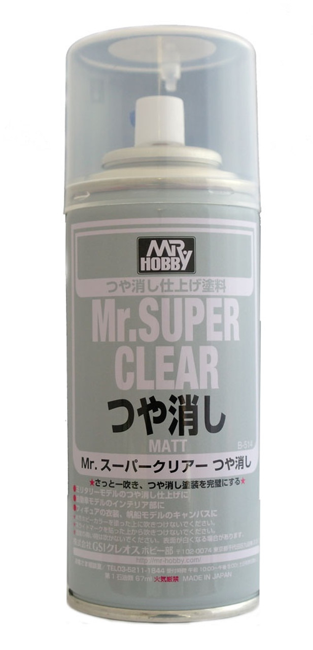 B-523 Mr. Super Clear UV Cut Flat Spray Mr.Hobby -B-523