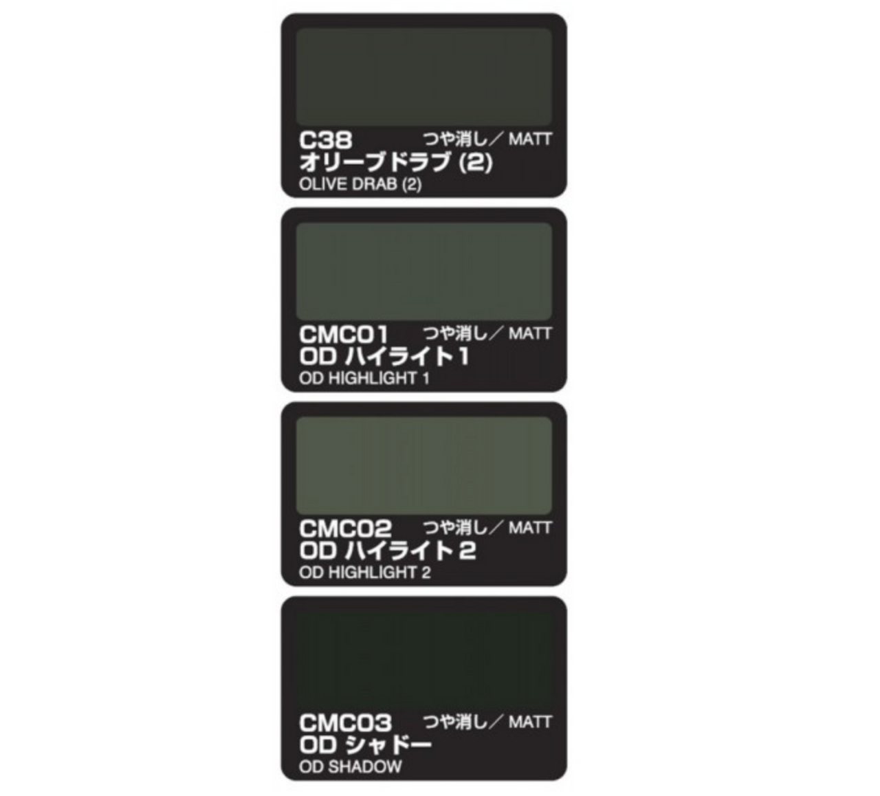 Gunze - Mr Color CS581 Modulation Set Olive Drab Version - Hobby Station