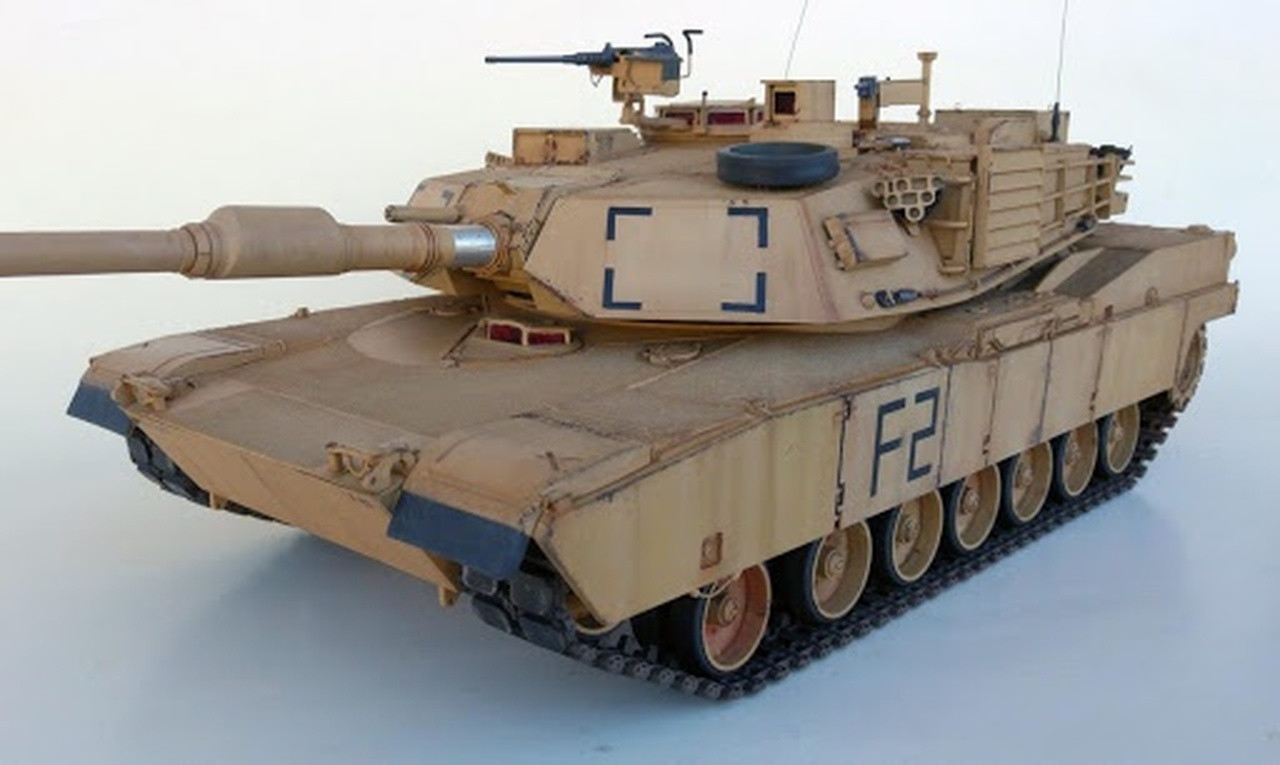Chenilles Métalliques Pour Char RC Henglong M1A2 Abrams échelle 1/16 - Référence 3918 - Neuf