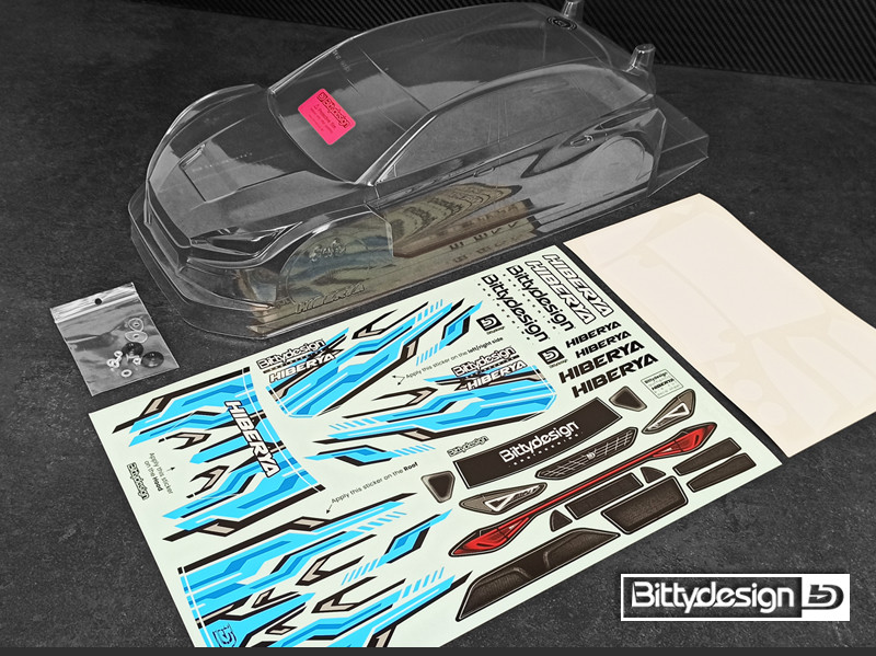 Bittydesign HIBERYA 1/10 190mm FWD Clear Body Shell