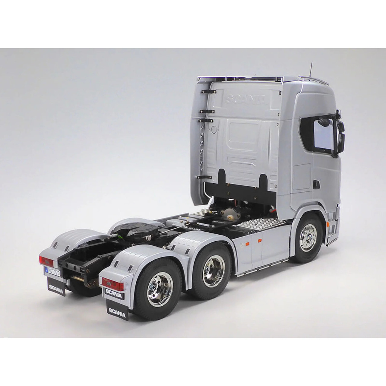 Tamiya 56373 1:14 RC Scania 770 S 6x4 Argent pré-Peint Kit de Montage Camion RC Camion radiocommandé Jouet de Construction modélisme