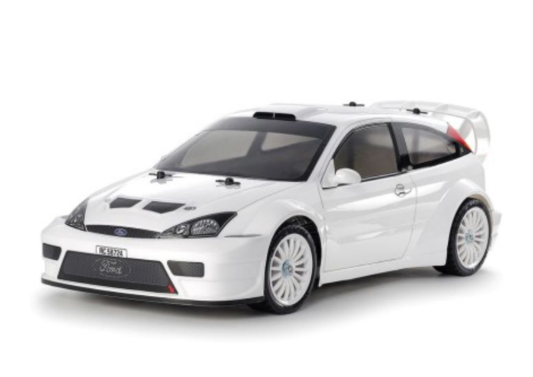希少 TAMIYA 1/10 Ford Focus BODY PARTS SET Tamiya Body Parts set 2003 Ford Focus RS Custom Body (TT02/TT-02