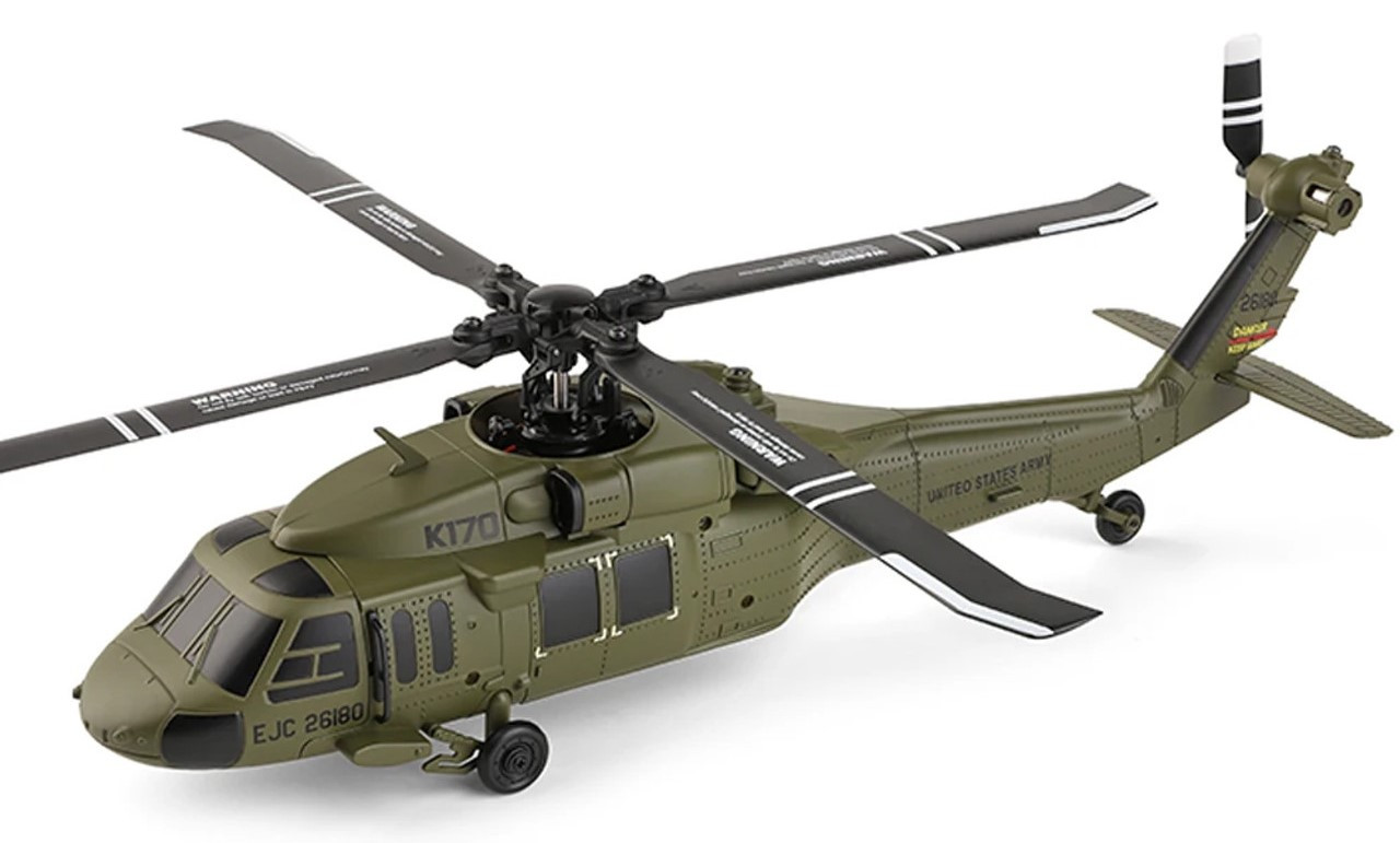XK K170 UH-60L 4CH 6-Axis Gyro Brushless Motor Military Green