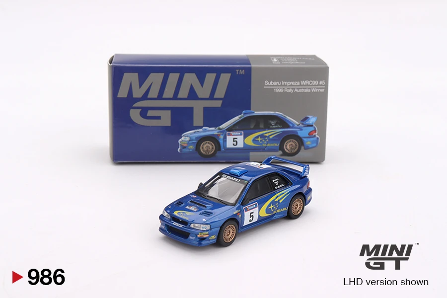 Mini GT Subaru Impreza WRC98 1998 Rally Monte-Carlo 3rd Place #3 ...