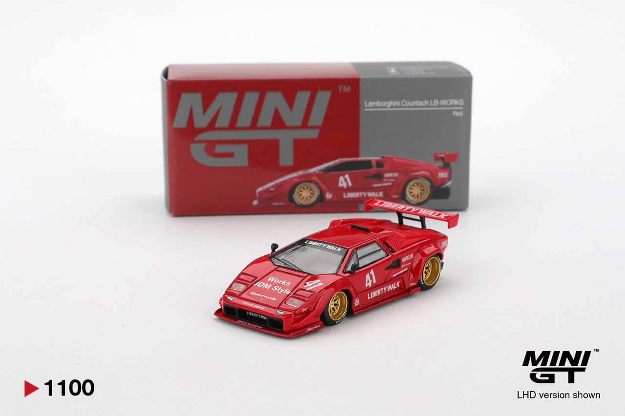 Mini GT Lamborghini Countach LB-WORKS Red - Hobby Station