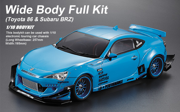 Killer Body 1/10 Wide Body Full Kit A Toyota 86 Subaru BRZ