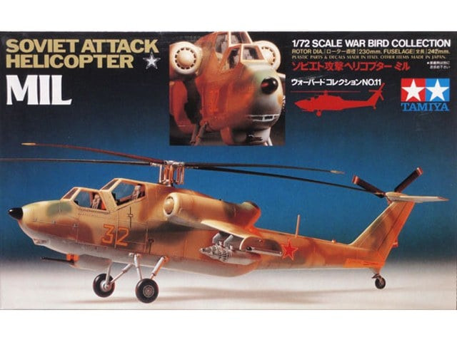 Tamiya 1/72 Soviet Attack Helicopter Mil Plastic Model Kit [60711