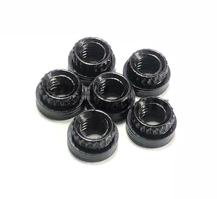 M3 x 5.5 Steel Press Nuts Black (10 pcs) Hobby Station