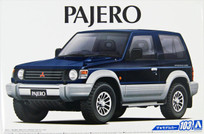 AOSHIMA THE MODEL CAR 103 MITSUBISHI V24WG PAJERO METALTOP WIDE XR-II '91 1/24 SCALE KIT