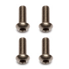 Factory Team Titanium Screws, M3x8mm BHCS (4)