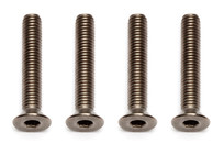 Factory Team Titanium Screws, M3x18 mm FHCS (4)