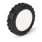 SCHUMACHER - CUT STAGGER SLIM - 1/10 2WD BUGGY FRONT TYRE - YELLOW (B/B RIM PRE-GLUED)