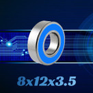 RC Bearings 8x12x3.5mm (2pcs)