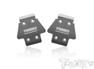 T-Works Stainless Steel Front Chassis Skid Protector (Team Associated RC8 B4 Series) (2)