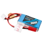 Gens Ace 2S 7.4V 300mAh 45C Lipo Battery w/ JST-SYP Plug