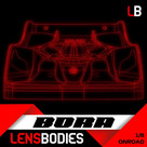 Lens Bodies - Bora 1/8 Onroad Body - Pre-Cut for Infinity (Ultra Light Weight)