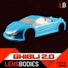Lens Bodies - Ghibli 2.0 1/10 Onroad 190mm Body Shell (Ultra Light Weight)