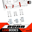 Lens Bodies - 1/8 Onroad Wing and Body Stiffener