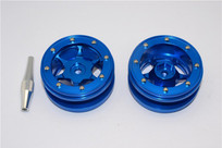 Aluminium 6 Poles Wheels For 1.9'' Tire - 1pr - GPM AW1906F/R-B