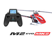 OMPHobby M2 EVO MK2 PNP Electric Helicopter (Red) w/Dual Brushless Motors, Battery & OFS3