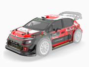 Mjx 14303 1/14 Citroen C3 WRC Body Shell with LED 1430L3
