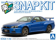 Aoshima 20044 - 1/32 Nissan Skyline GT-R R34 Bayside Blue Snap Kit