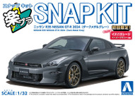 Aoshima 06549 1/32 Nissan GT-R R35 2024 - Dark Metal Gray Snap-Fit