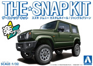 Aoshima 6678 1/32 The Snap Kit Suzuki Jimny Custom Wheel Jungle Green