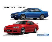 Aoshima 20052 1/24 NISSAN ER34 SKYLINE 25GT-X TURBO '98 / 25GT TURBO '01