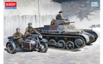 ACADEMY 1/35 GERMAN PANZER I W/MB & SIDECAR