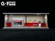 G-Fans 1/64 Garage Diorama with LED (Honda Theme) 710009