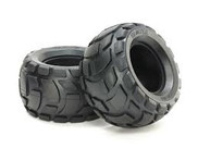 Tamiya ROUND REAR BUBBLE TYRES SOFT (2) 54866