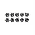 Team Associated M3 Low Profile Locknuts - Black (10pcs)